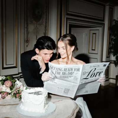 FIRST ANNIVERSARY: WEDDING NEWSPAPER