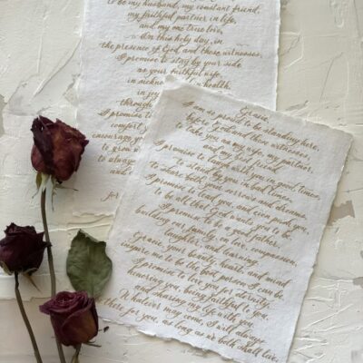 wedding vows aesthetic