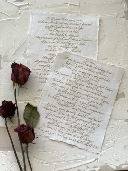 wedding vows aesthetic