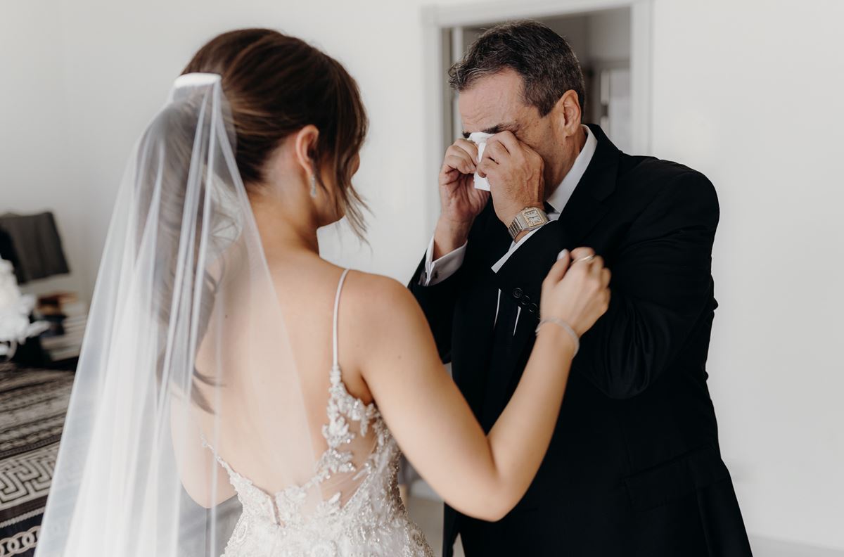 Wedding readings for parents father of the bride sees bride