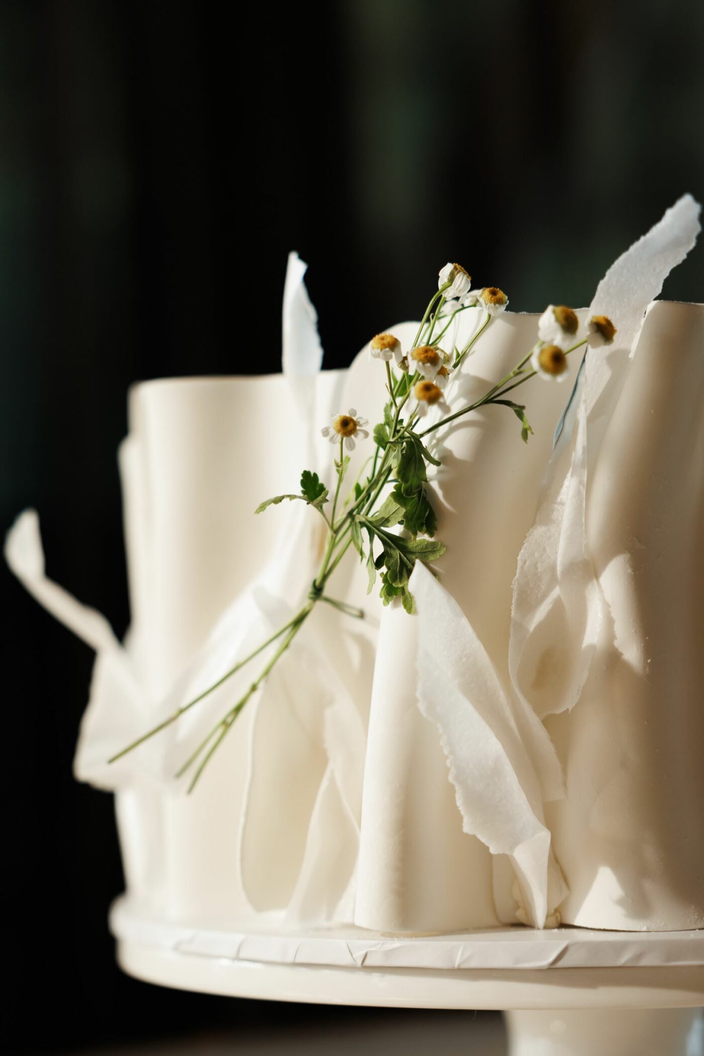 wedding cake with tiers