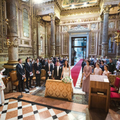 Michelle and Tommaso return to Italy for elegant wedding