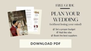 Get a free printable wedding planning checklist here