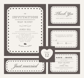save the date wedding stationary