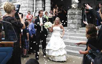Aaron Cox and Brooke Watson's wedding