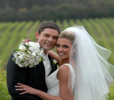 Brodie Harper and Heath Meldrum as newlyweds