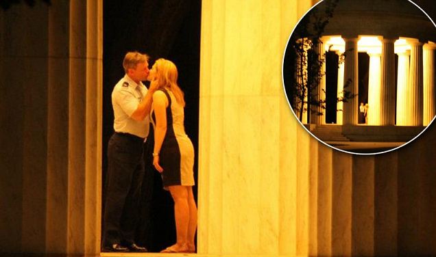Their special moment was caught on camera by an amateur photographer and now the world wants to know who this mystery couple is. He surprised her by popping the question on the steps of Washington D.C's Warm Memorial on July 02, but nobody seems to know who they are. Image: Angila Golik.