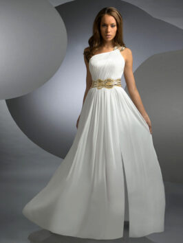 White formal gown
