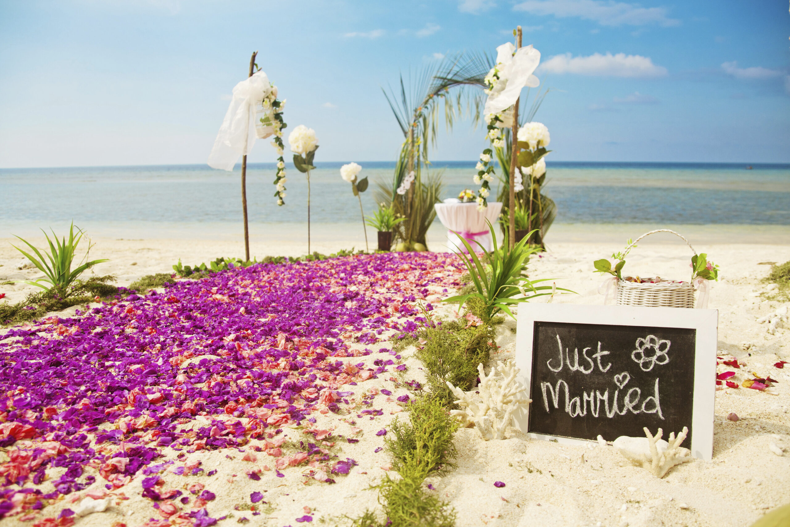 Beach wedding venue