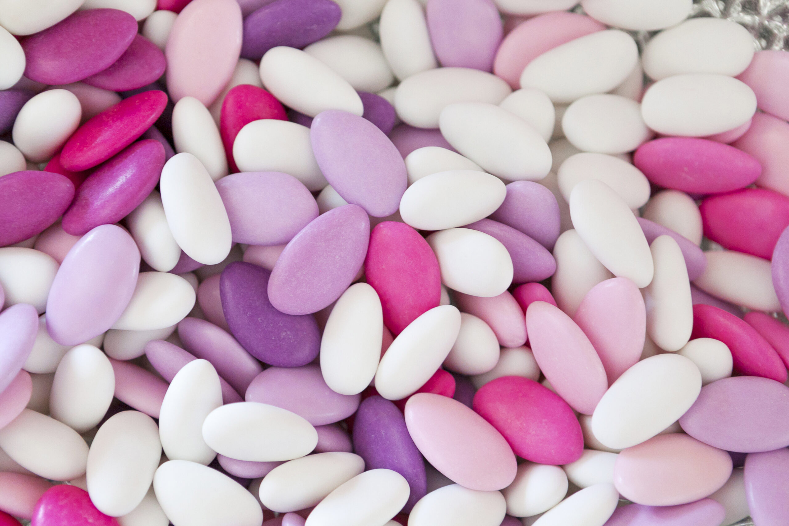 sugar coated almonds