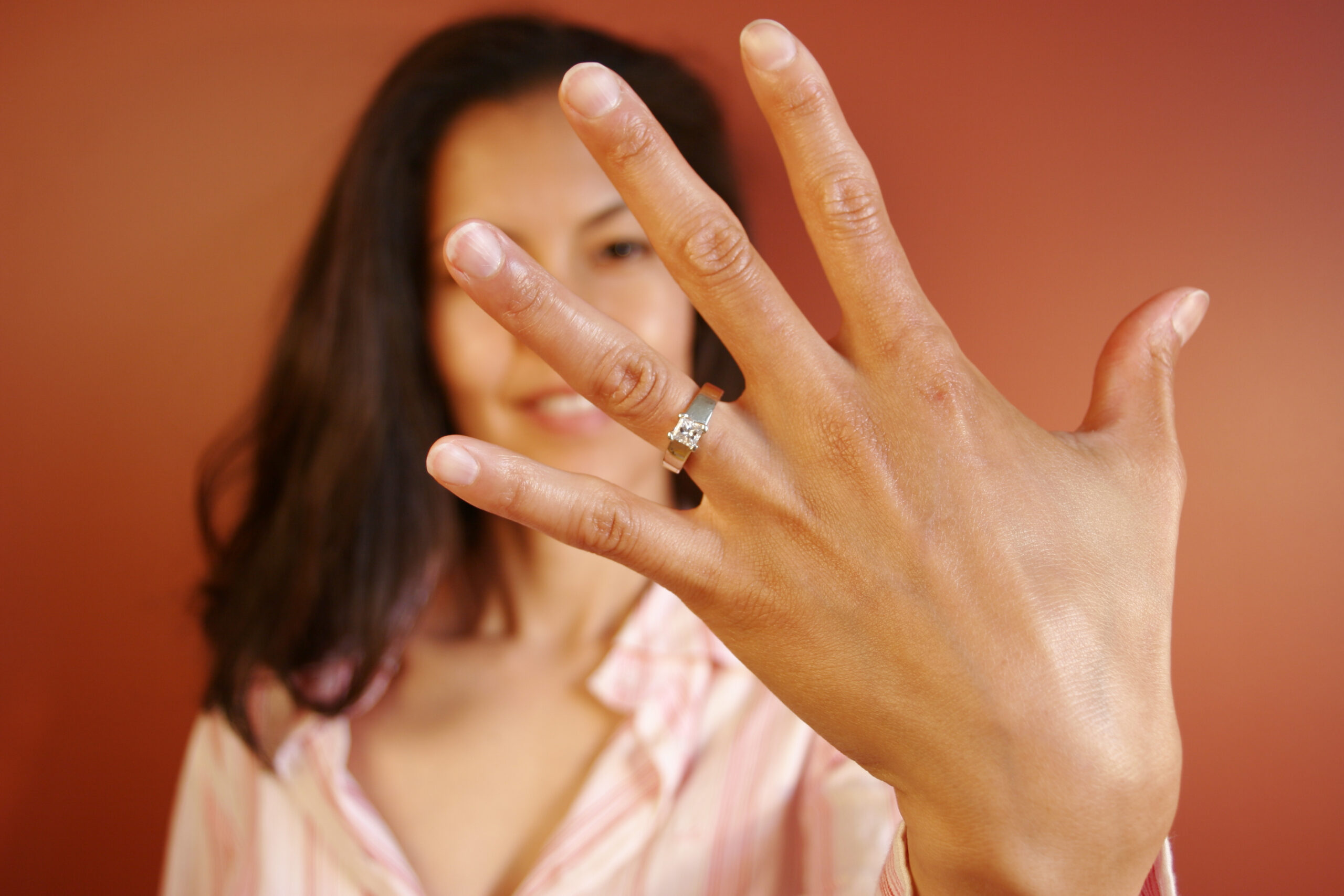 Geometric Engagement Ring with an Emerald Cut Diamond - OOAK – ARTEMER