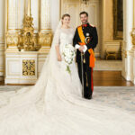 Prince Guillaume, heir to Luxembourg's throne and his new wife, Belgian Countess Stephanie de Lannoy