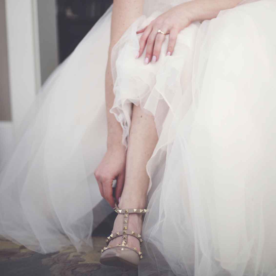 Valentino on sale bridal shoes