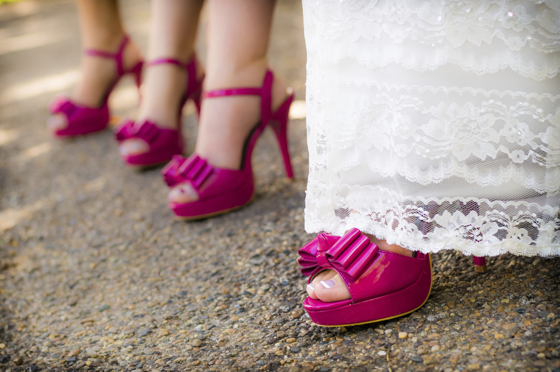 Colorful wedding shoes discount for the bride