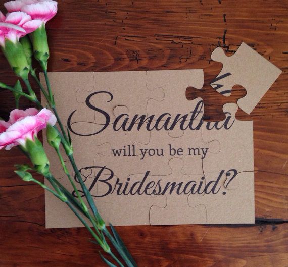 will you be my bridesmaid puzzle