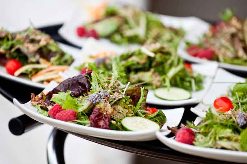 Wedding guest menus - salads
