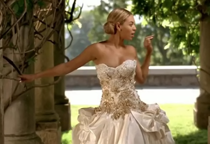 The wedding dress Beyonce wore in the film clip to her song Best Thing I Never had is up for sale - or is it?