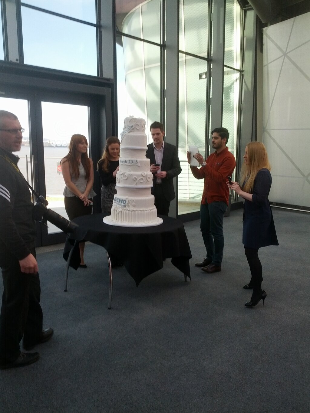 The world's most expensive wedding cake can be seen in this picture, Tweeted by its creators, British bakers, Cake.