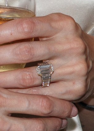 Angelina Jolie's engagement ring is thought to be worth a quarter of a million dollars