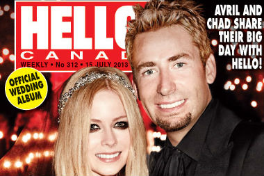 Canadian rockers Avril Lavigne and Chad Kroeger have married in a private ceremony in France. Image: Hello! Canada