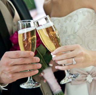 Champagne can be used for more than just your wedding toast.