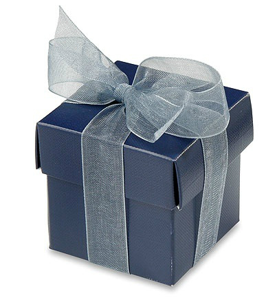 Blue favour box
