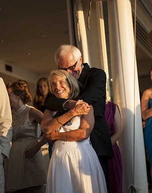 Gay Cioffi and Mark Obenhaus on their wedding day - 35 years after they first met. Image: New York Times.