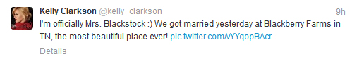 Kelly Clarkson marries