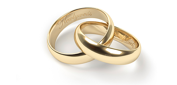 Wording for your wedding ring engraving
