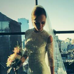 Christina Ricci in her Givenchy wedding gown