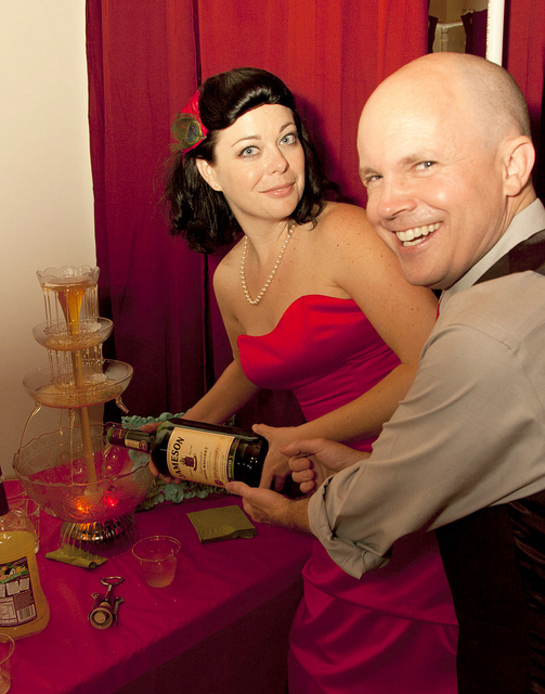 Whiskey fountain at a wedding?