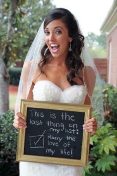 one bride's to-do list