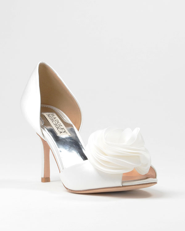Badley Mischka - White wedding shoes