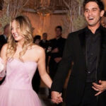 The Big Bang Theory's Kelly Cuoco in her pink Vera Wang wedding dress