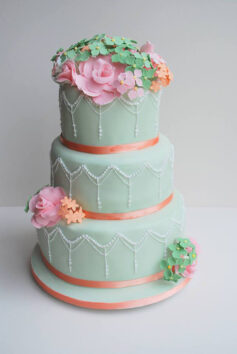 delicate floral cake