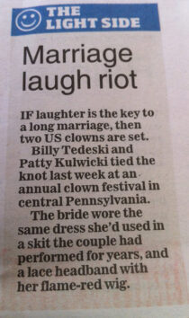 marriage laugh riot story