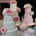 So stunning, we'd be too scared to cut these gorgeous creations (by COCO Cakes.)! At the Melbourne Bridal and Honeymoon Expo.