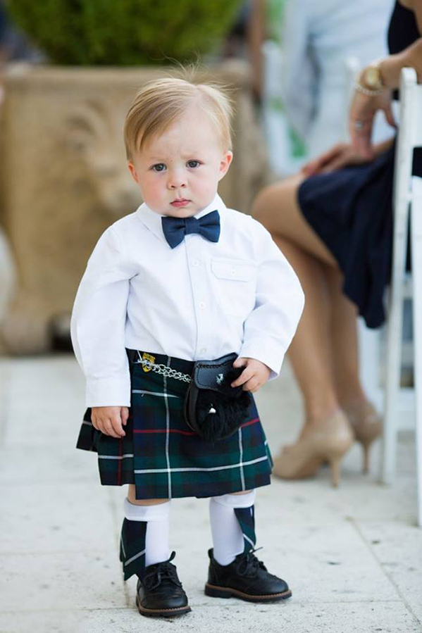 scottish little ring bearer