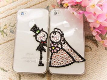 Bride and groom phone cases