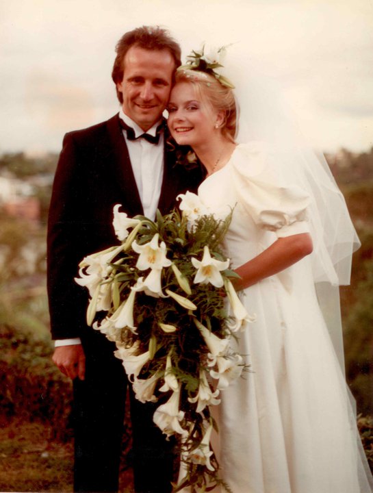 Ralph and Janet Hogan on their wedding day in 1980.