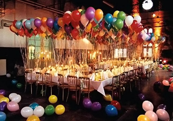 balloon themed wedding