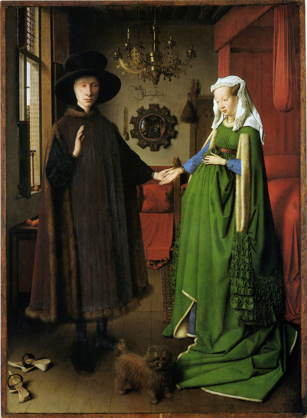 The Arnolfini Portrait by Flemish painter Jan van Eyck