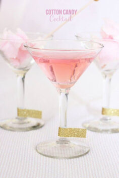 cotton candy pink cocktail