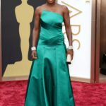 Lupita Nyong’o in a stunning, pale blue Prada gown.