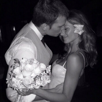 Gisele Bundchen shared this intimate photo from her wedding five years ago on Instagram.