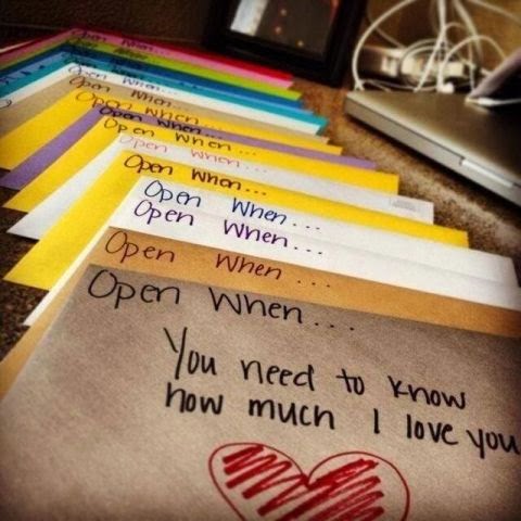 open when - marriage love letters