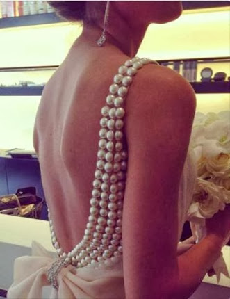 wedding dress with pearl straps
