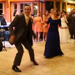 Mother and groom dance at wedding