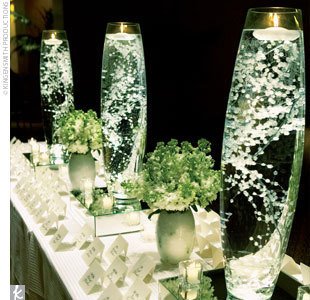 baby's breath centerpiece