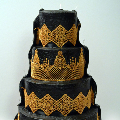 Wicked cross section wedding cake